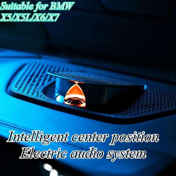 並行輸入品 BMW X5 X6 X7 2020-2024 センタースピーカーグリル LEDライトバー カーオーディオシステムアップグレード HIFIサウン