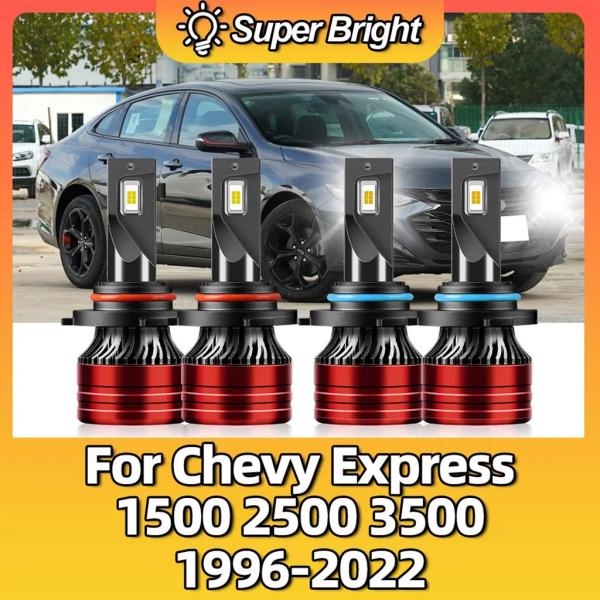 並行輸入品 シボレーエクスプレス用LEDカーヘッドライト カーランプ 120W 20000LM 6500K 1500 2500 3500 1996 1997 1