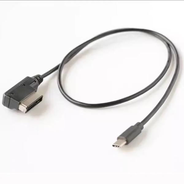 並行輸入品 アウディ A4 A5 A6 Q5 Q7 ゴルフ MK7 GTI AMI MMI VW シュコダ MDI メディアイン Type-C タイプC ケーブル AUX