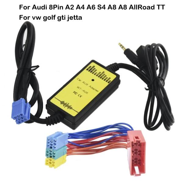 並行輸入品 カーオーディオ USB AUX アダプター 3.5 mmインターフェース AUX CD チェンジャーアウディ 8Pin A2 A4 A6 S4 A8