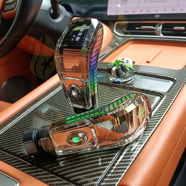 並行輸入品 ルノー カジャー 2015-2019 クリスタルLEDライト ギアシフトノブ ギアノブ 車内インテリア オートマチックトランスミ