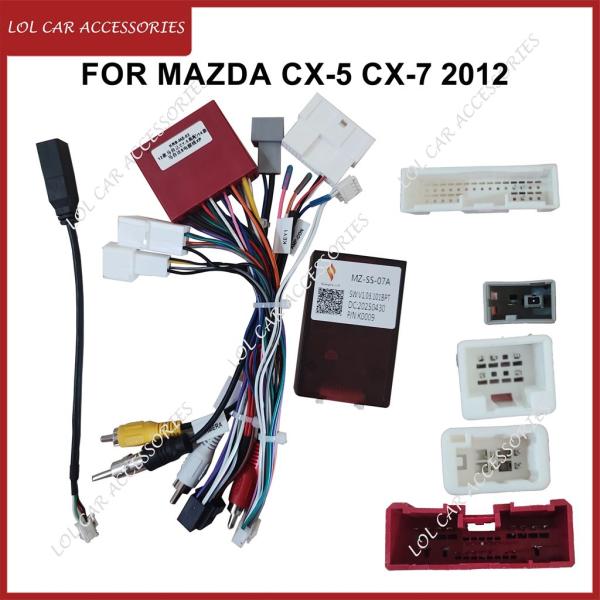 並行輸入品 マツダ CX-5 CX-7 2012 カーオーディオ GPS MP5 プレーヤー Android 電源ケーブル Canbus