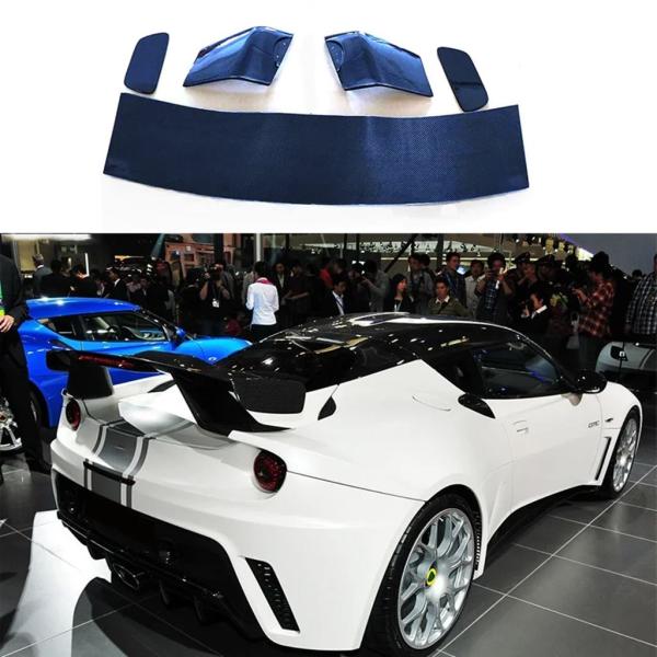 並行輸入品 ロータスエヴォーラ GTE スタイルカーボンリアケースカバースポイラーウイング調整キットアクセサリー