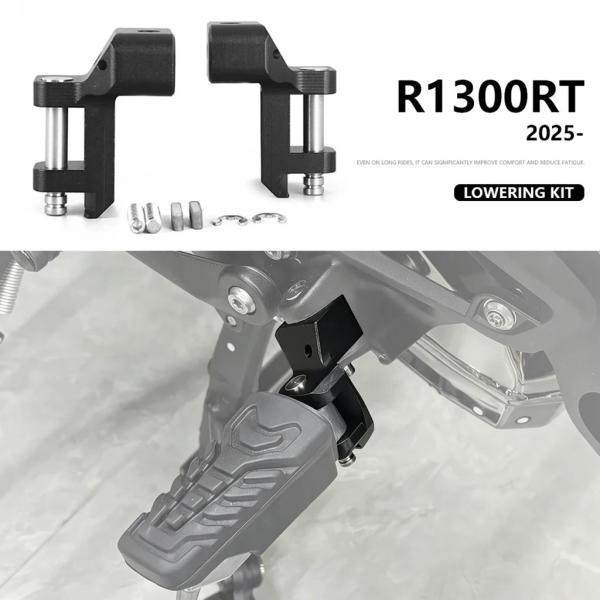 並行輸入品 R1300RT 2026 バイクフロントドライバーフットレストリロケーションライダーフットペグフットペグ降下キット BMW R 1