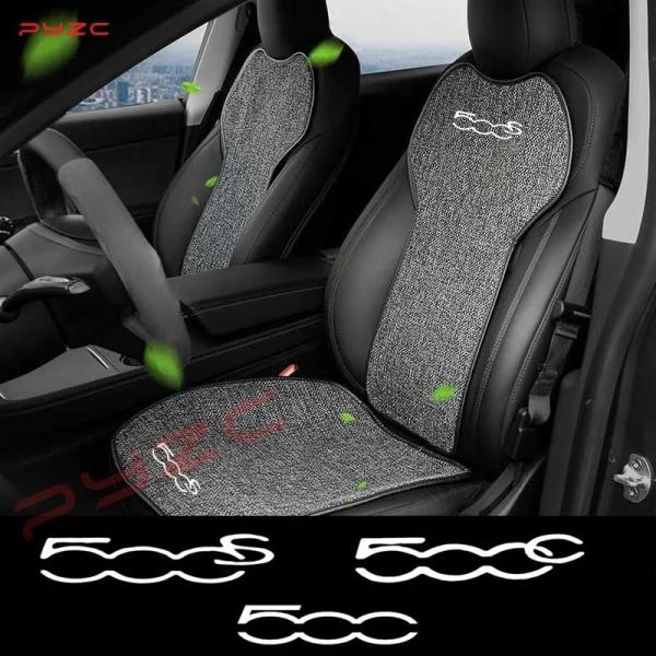 並行輸入品 フィアット 500e 500c 500s 500 シートカバー亜麻綿通気性快適カーシートクッション保護アクセサリー