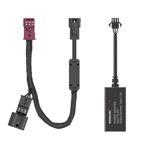 並行輸入品 MANGOAL ダッシュカム電源アダプター BMW用 3ピンレインセンサーポート付き ミラーカメラ TYPE-C ミニマイクロUSBイ