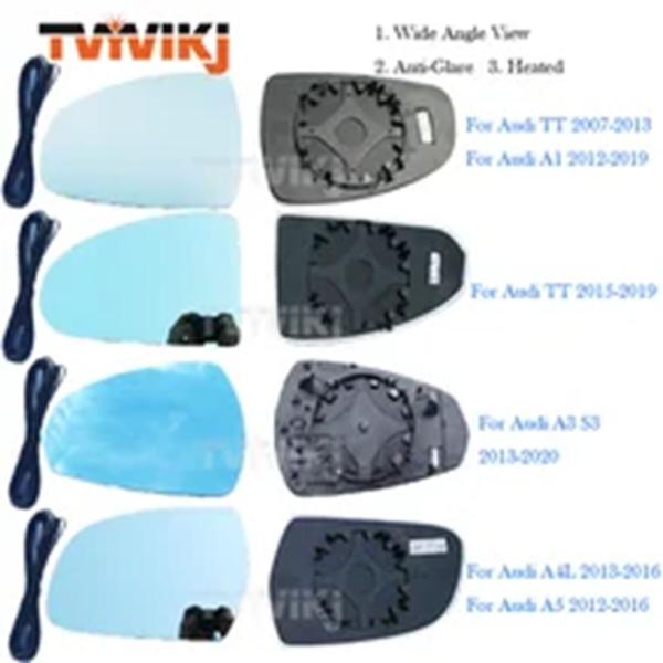 並行輸入品 TVYVIKJ 1 ペアサイドバックミラーブルーガラスレンズアウディ A3 A1 S1 S3 TT 2010-2020