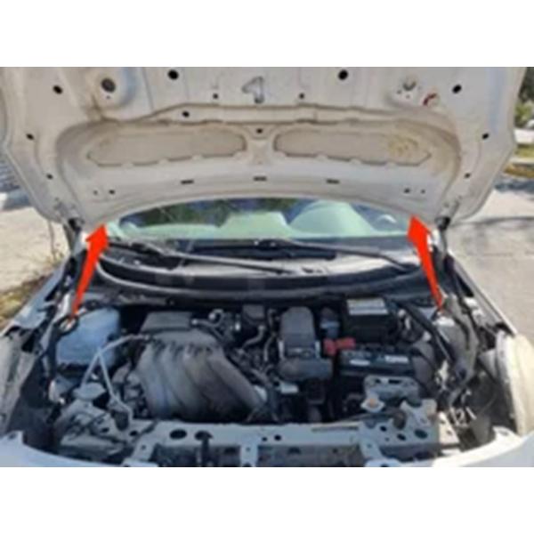 【並行輸入品】2 個ガスストラット日産マイクラマーチ k13 2010-2015 フロントフードボンネットリフトサポートショックダンパーアブソーバープロップロッド