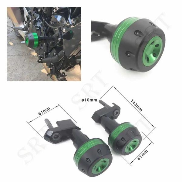 【並行輸入品】カワサキ Z1000 SX ニンジャ 1000 2010-2021 バイクアクセサリーフレーム Crashworthy スライダーキット落下保護ガード