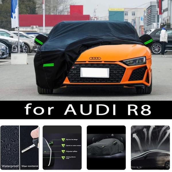 並行輸入品 アウディR8用屋外フルカーカバースノーカバーサンシェード防水カーアクセサリー