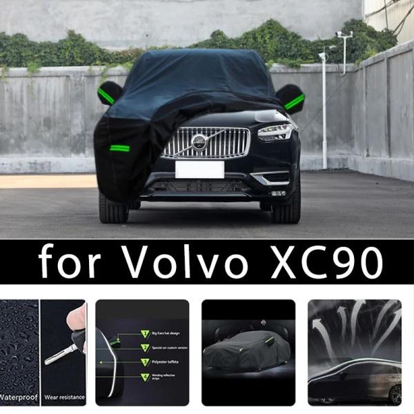 並行輸入品 ボルボXC90用屋外フルカーカバースノーカバーサンシェード防水カーアクセサリー