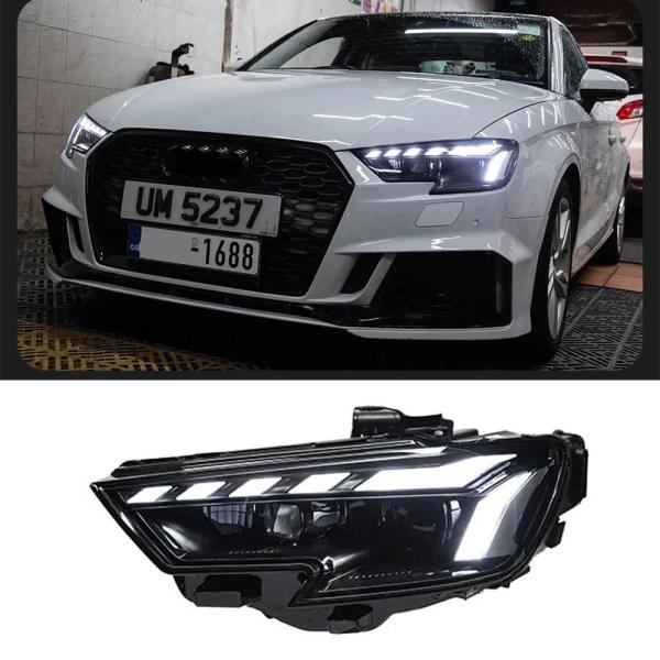 並行輸入品 アウディ A3 8V 2013-2021 S3 RS3 セダン ハッチバック用カーライト  LED オートヘッドライトアセンブリ  RS5 スタイル