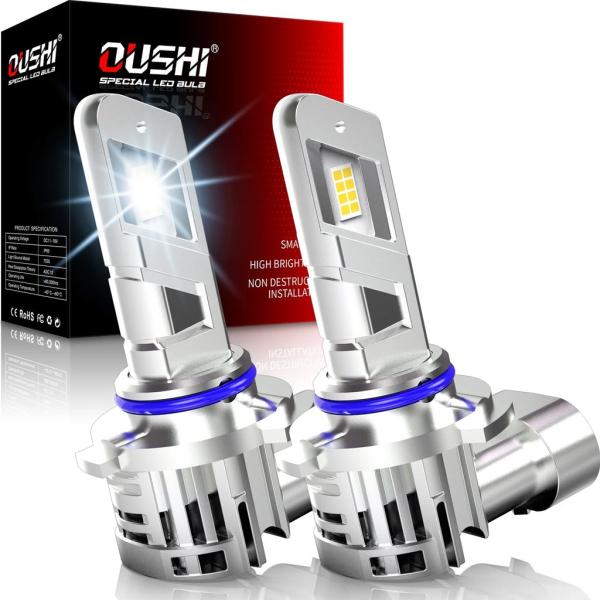 並行輸入品 OUSHI 2個 9006 HB4  LED 車用ヘッドライトバルブ フォグランプ 超高輝度 6000K ホワイト 高出力 GC-7535 チップ 