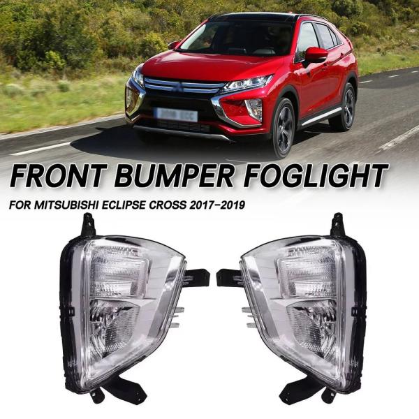 並行輸入品 三菱エクリプスクロス 2017 2018 2019 用 フロントバンパー フォグランプ DRL デイタイムランニングライト