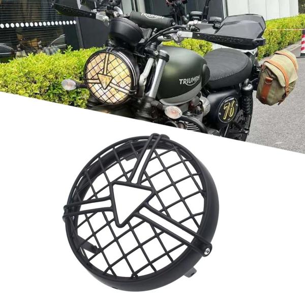 【並行輸入品】トライアンフストリートツイン 900 スクランブラー 900 バイクアクセサリーヘッドライトプロテクターヘッドライトグリルメッシュプロテクター