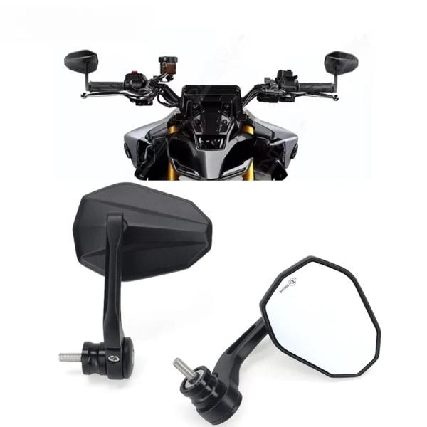 【並行輸入品】E 認証ヤマハ MT-09 2024 バイクハンドルバーエンドリアビューサイドミラー MT09 SP アルミハンドルバーミラー MT09SP