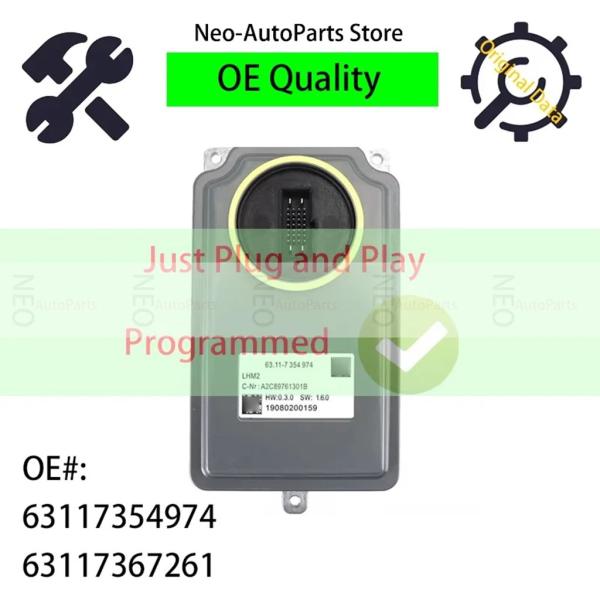 【並行輸入品】63117354974 LED ヘッドライトバラスト 7354974 BMW F01 F02 F10 F15 F16 F18 5'7 X5
