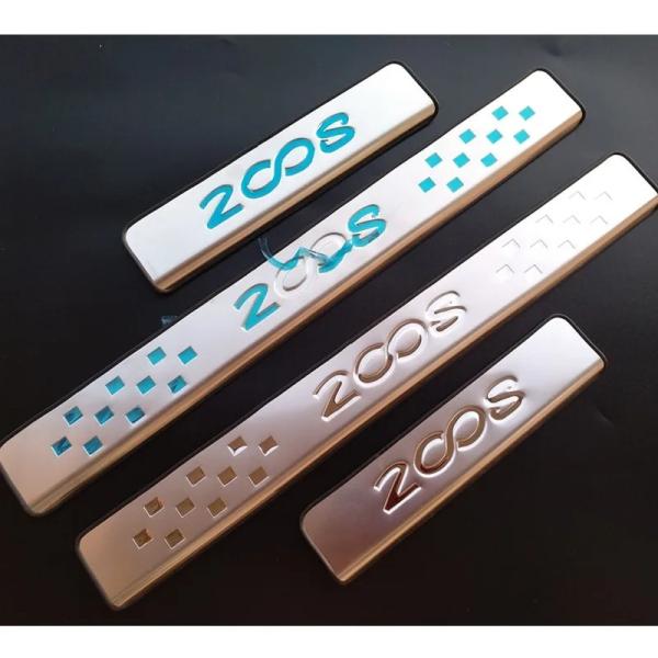 【並行輸入品】 プジョー 2008 ドア sill シルプレート ステップカバーステンレス アクセサリー 2014 -2017 ステッカー プロテクター