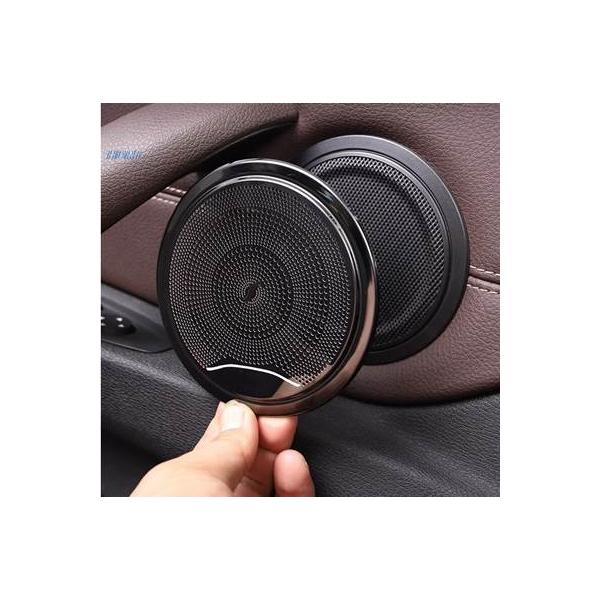 【並行輸入品】 ステンレスカードアスピーカーカバー BMW x1 2016-2019 f48/x3 2013-2017 f25アクセサリー用トリム