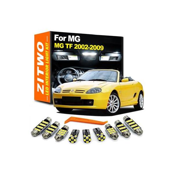 ZITWO-LEDインテリアドームマップ読書灯キット 電球アクセサリー mg tf mgtf 2002 2003 2004 2005 2006 2007 200
