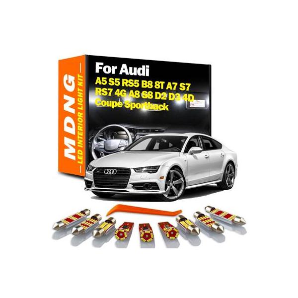 【並行輸入品】 Mdng Canbus LED車内電球キット アウディa5 s5 rs5 b8 8t a7 s7 rs7 4g a8 s8 d2 d3 4dクー