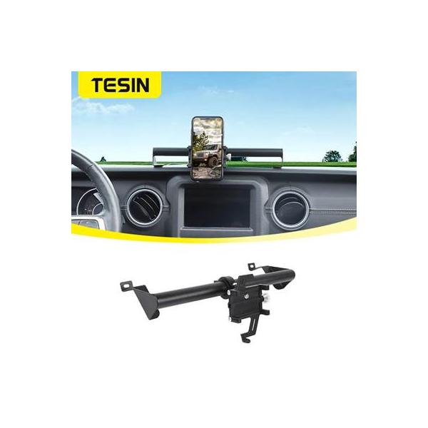 【並行輸入品】 テシン-携帯電話ホルダー ジープラングラーjl用GPSスタンド グラディエーターjt 2018 2019 2020 2021 2022 2023 インテリアアクセサリー
