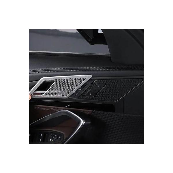 スピーカー付きステンレスカーカバー インナーインナーハンドル ステッカー アクセサリー BMW x1 ix1 u11 2023-2024