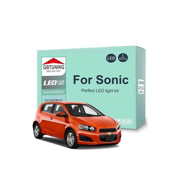 Canbus LED車内電球キット カーアクセサリー シボレーカー シボレーベ ソニック 2012 2013 2014 2015 2016 2017 2018 