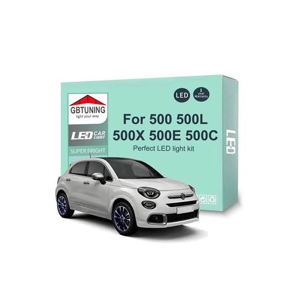 【並行輸入品】 フィアット500用LED車内電球キット 2007 500l 500x 500e 500c 2015-2016 2017 2018 ドーム読み取り