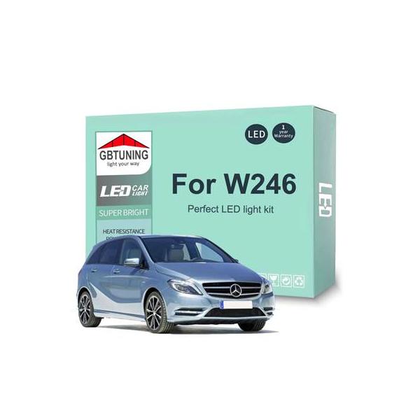 【並行輸入品】 キャンバスLED電球 車内電球 メルセデスベンツbクラスw246 b180 b200 b220 b250 2012-2019 15個