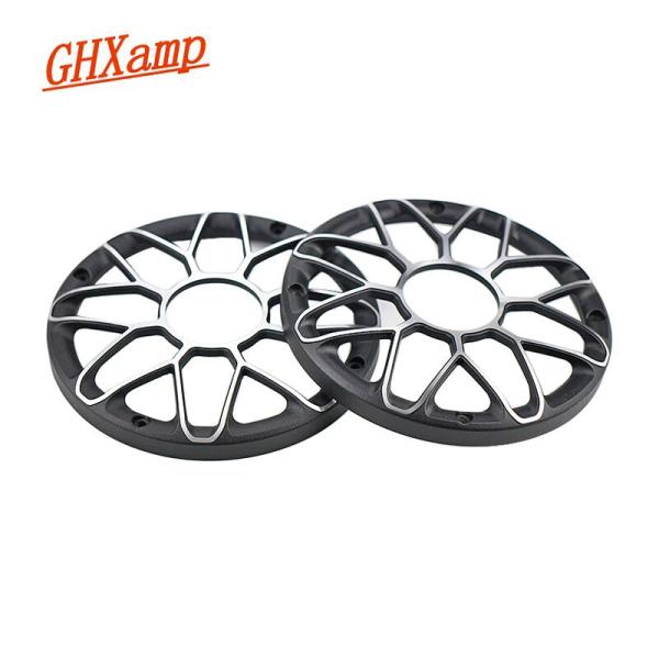 【並行輸入品】 サブウーファーカースピーカー 6インチ 6.5インチ グリルメッシュ アルミニウム メッシュ エンクロージャー スピーカー 保護金属カバー diy 1ペ