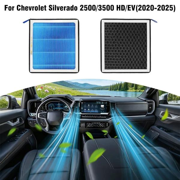 並行輸入品 シボレー シルバラード 2500 3500 HD EV  2020 - 2025 用 カーエアフィルター エアコンキット カーアクセサリー