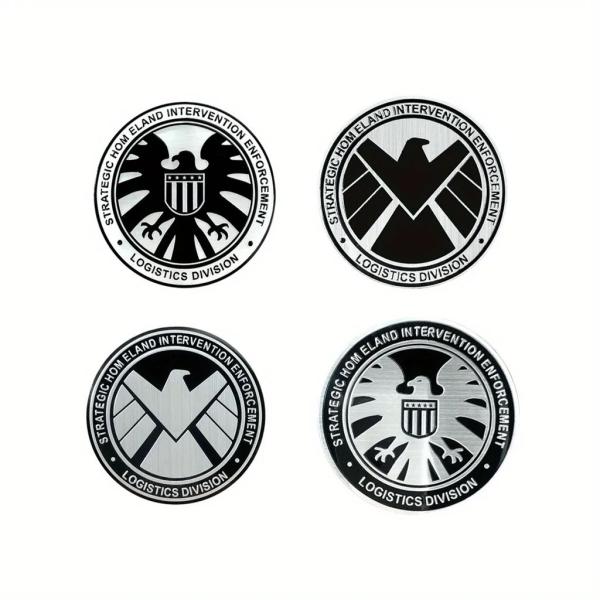 並行輸入品 S.H.I.E.L.D. シールドバッジ メタルステッカー パーソナライズ装飾 オートバイの窓ガラス テールマーカー のあるボディステッカー