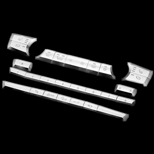 【並行輸入品】 Bmw エアコンステッカー センターボタン スパンコール 装飾ステッカー x5 x6 e70 e71 2008-2014 クロームabs 26個