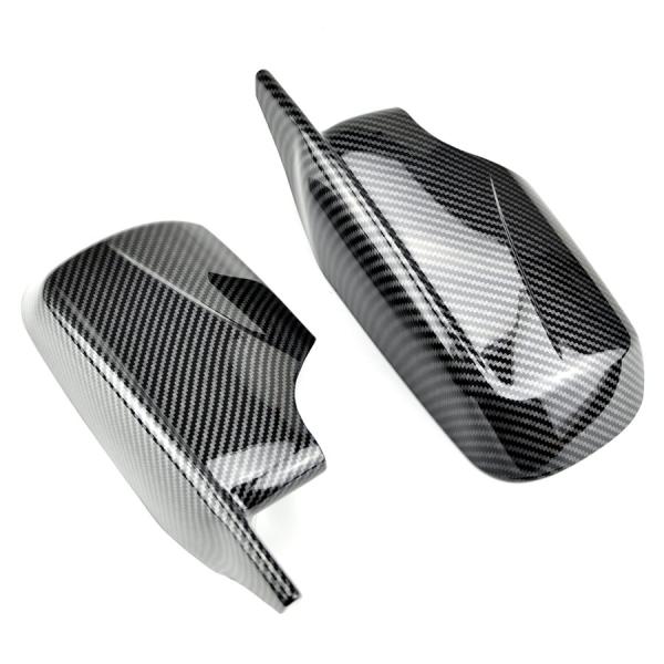 bmw 車 サイドリアビュー ミラーカバーキャップ シェル交換 E46 E39 1998-2005 2021 M4スポーツsytle カーボンファイバールック 