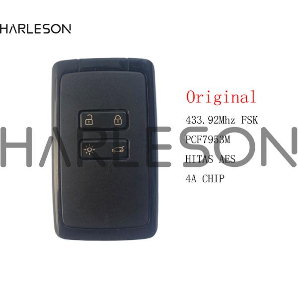 【並行輸入品】 ルノーメガーヌ4 スマートリモートコントロールキー 433.92mhz オリジナル 新品 バッテリー5 kadjar pcf7953m Hita