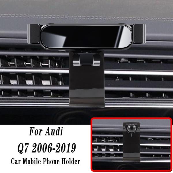アウディ 車 電話ホルダー 重力ナビゲーションブラケット 回転サポート Q7 4lb 4mb 2006-2019 アクセサリー