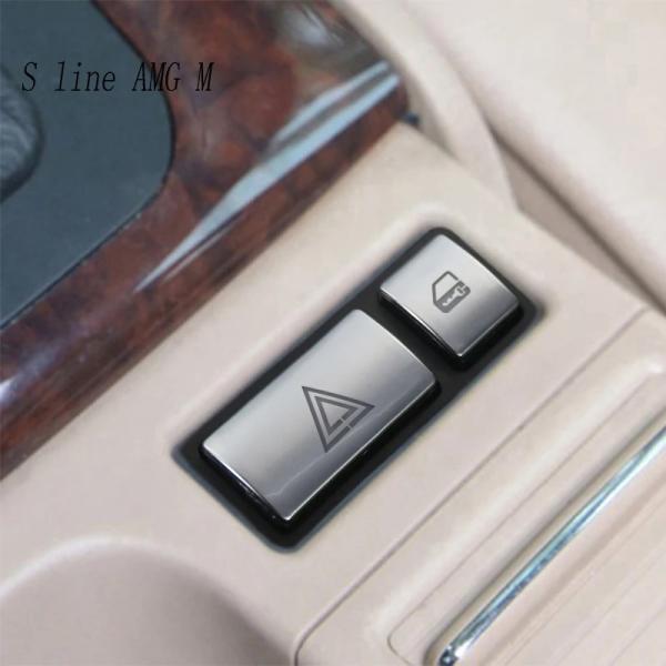 【並行輸入品】 BMW 車 中央制御パネル 警告スイッチ ボタンカバー ステッカー 3シリーズ E46 1998-2004 ドアアクセサリー