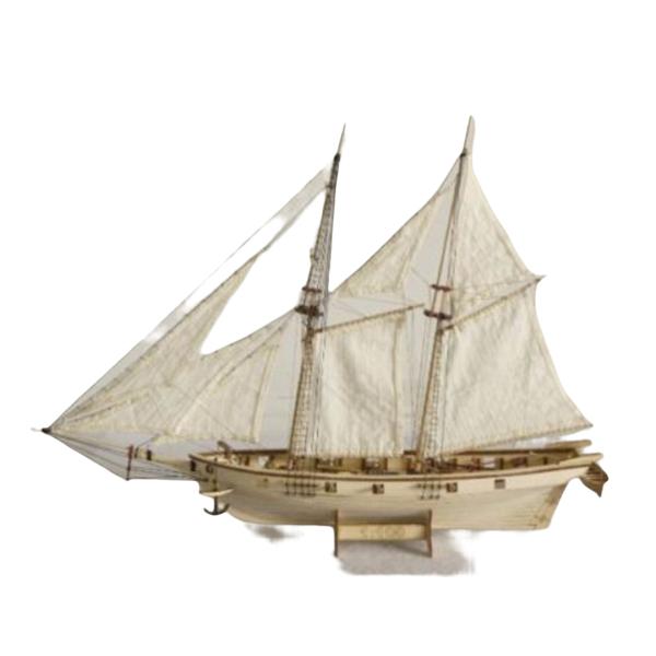 帆船模型 木製帆船ボートモデルキット 1/100スケール 模型キット 