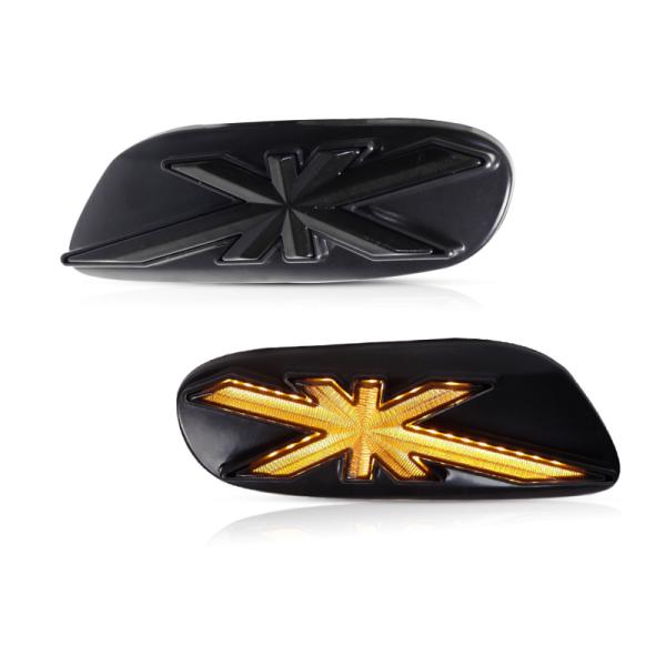 【並行輸入品】 bmw ミニクーパー F55 F56 F57 ウインカーライト アンバー led ダイナミックシーケンシャル 点滅フェンダーサイドマーカー 12v