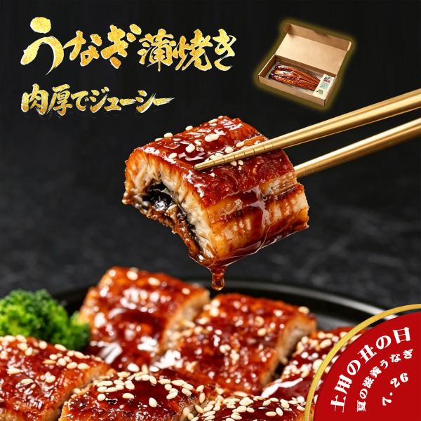 冷凍うなぎ蒲焼 無頭 専用タレ付き ふっくら柔らか風味豊か 誕生日 結婚祝い・お中元・敬老の日・内祝に最適 鰻丼・うな重用贈答品 (約166g ×6尾）