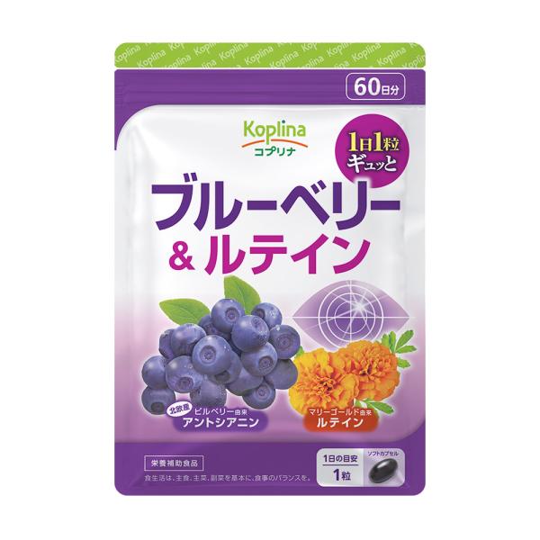 (まとめ買い)ブルーベリー＆ルテイン 60粒 1袋60日分