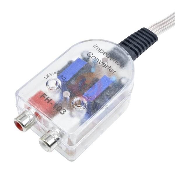 並行輸入品】スピーカー出力 RCA変換 2ch ハイローコンバーター 出力