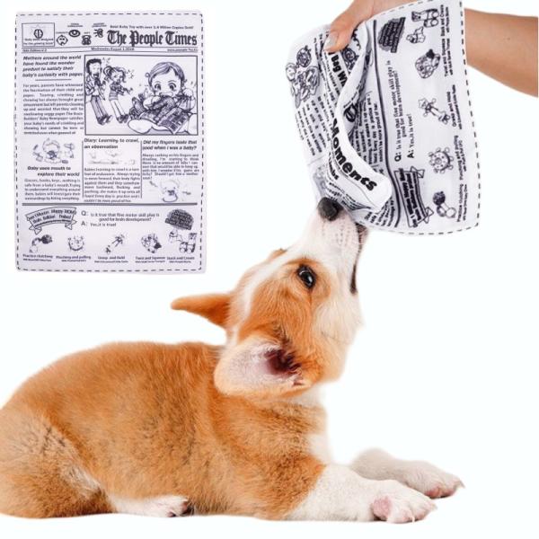 【並行輸入品】犬専用 新聞 おもちゃ シャカシャカ 音 犬用 噛むおもちゃ ストレス解消 歯磨き(定形外郵便、送料別商品)