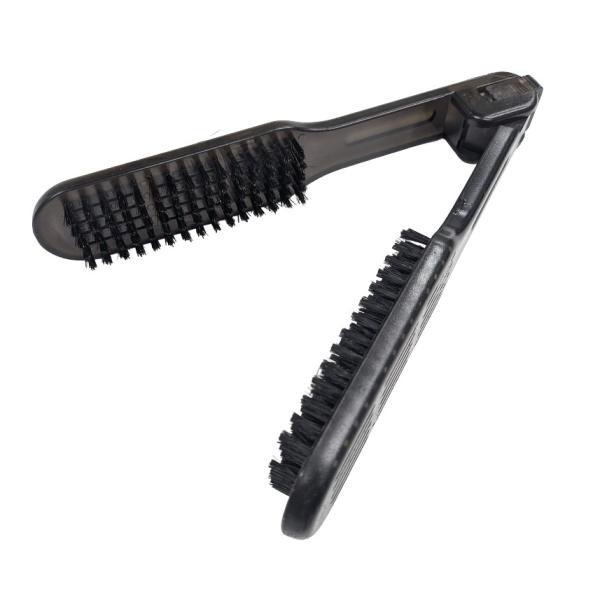 【並行輸入品】ツインブラシ ストレートブラシ 猪毛 静電気防止 くせ毛 縮毛 ヘアブラシ 美容師(ゆうパケット、送料別商品)