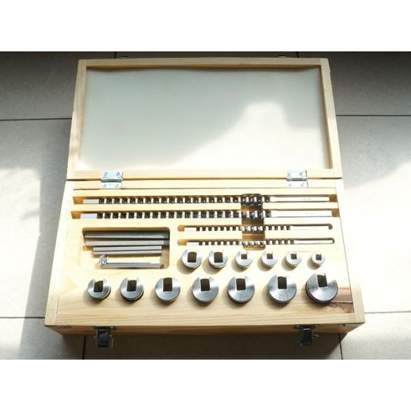 内径のキー溝加工用　ブローチセット（大）・ギアやプーリーの内径にキー溝を作る工具です。・軸にキー溝加工はフライス盤で可能ですが、穴にキー溝はこの様な専用工具が必要です。・適用径13種類　12mm,14mm,15mm,16mm(溝幅4mm,5...