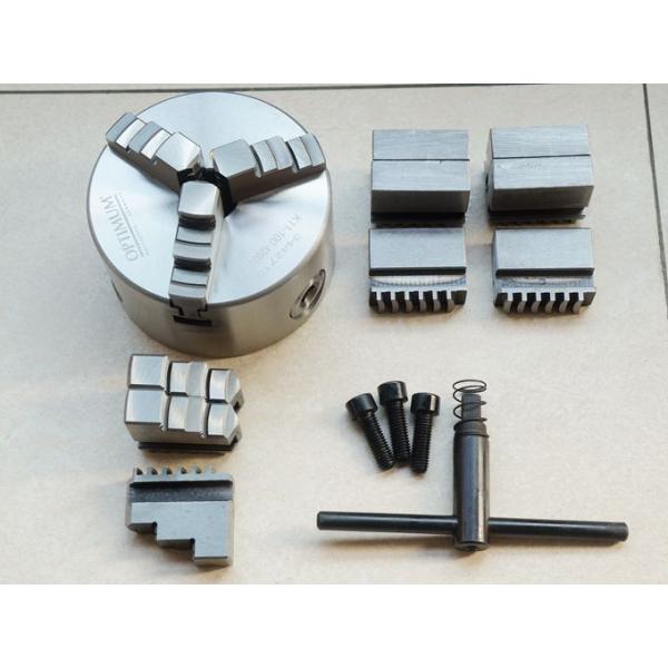 精密三爪チャック 100mm 生爪2セット付 旋盤用 3つ爪チャック 精密三爪チャック 100mm 生爪2セット付 旋盤用 3つ爪チャック