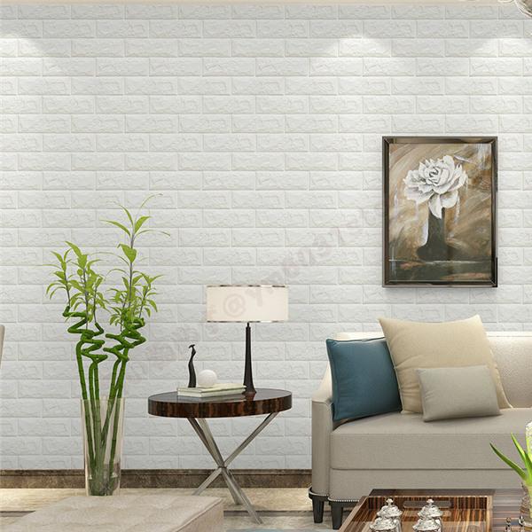 50枚set クッションブリック ホワイトレンガ調壁紙シール ウォールステッカー 壁紙 クッションレンガ クッションブリック 3d 簡単リフォーム Diy 3d 壁紙 Julandjulie Com
