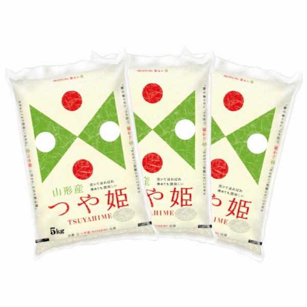 精米】山形県産つや姫 5kg×3袋 合計15kg : ヤマイチSHOP - 通販