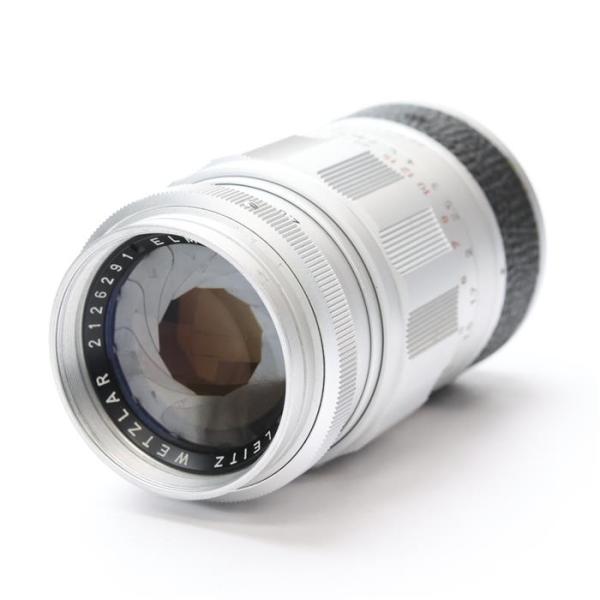LEICA ELMARIT-M 90mm F2.8 シルバー フード付 Leica(ライカ) ELMARIT-M 90mm F2.8 (フード組込) シルバー 377